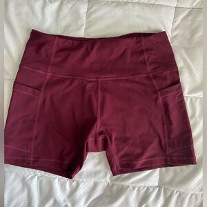 Baleaf Maroon Biking Shorts